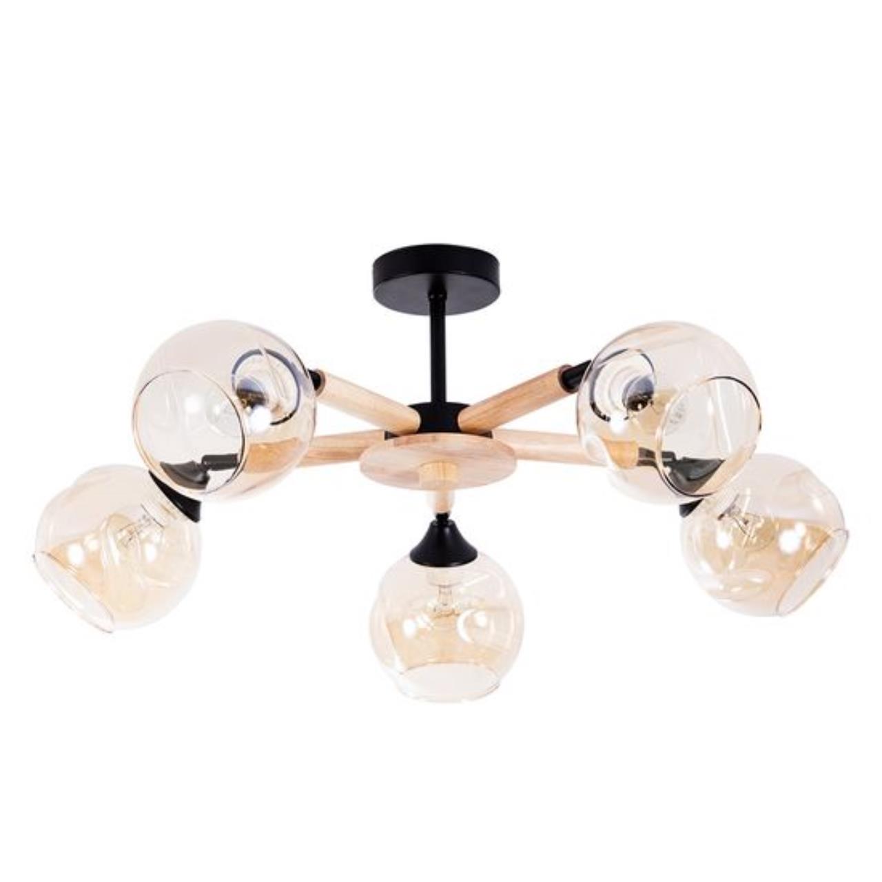 Потолочная люстра Arte Lamp Branson A4370PL-5BR 