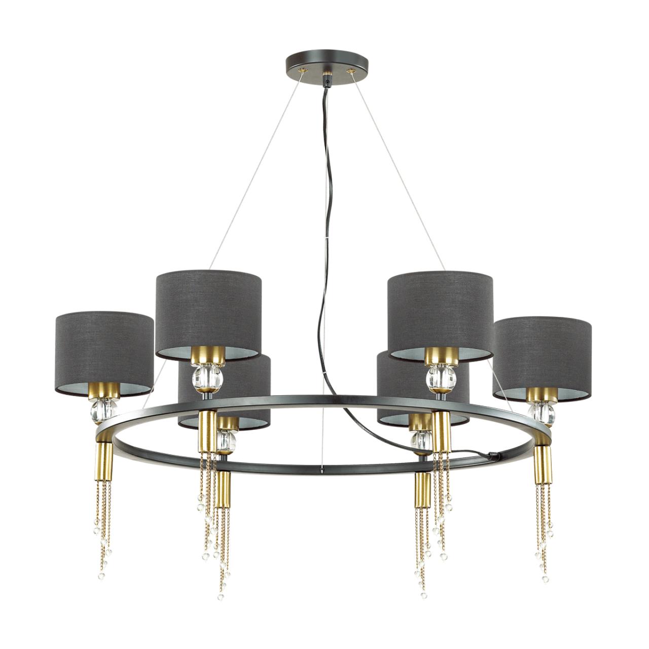 Люстра SONEX Santiago 4516/6 текстиль черный 