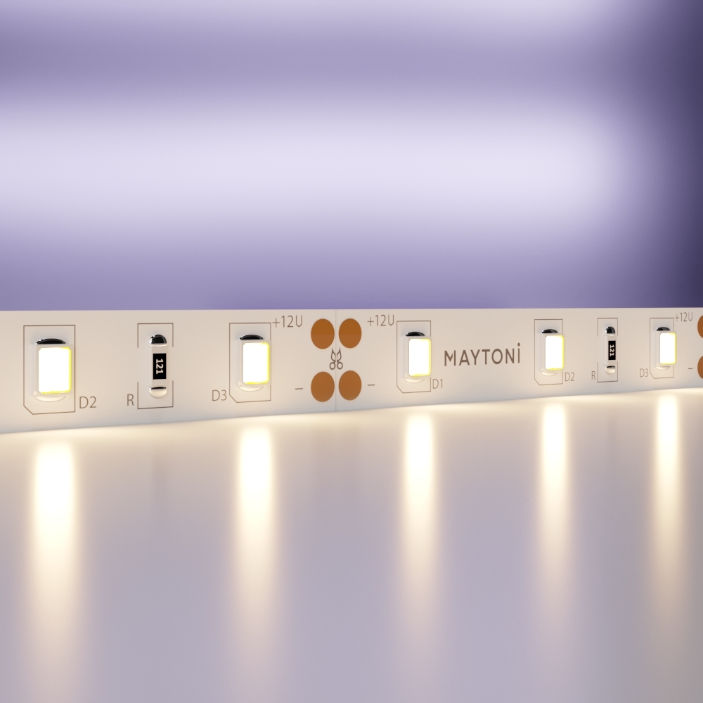 Светодиодная лента Maytoni Technical 7,2W/m теплый белый 5M 20001 