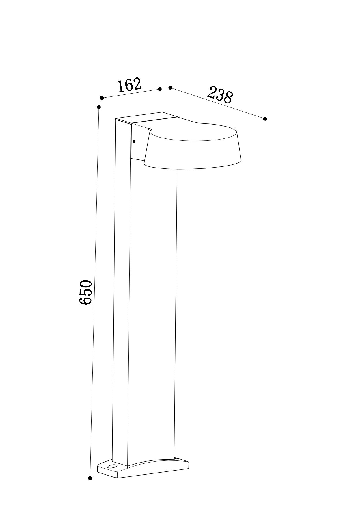 Ландшафтный светильник Outdoor O443FL-L12GF3K 