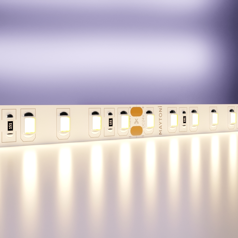 Светодиодная лента Maytoni Technical 9,6W/m 120LED/m 2835SMD теплый белый 5M 10142 