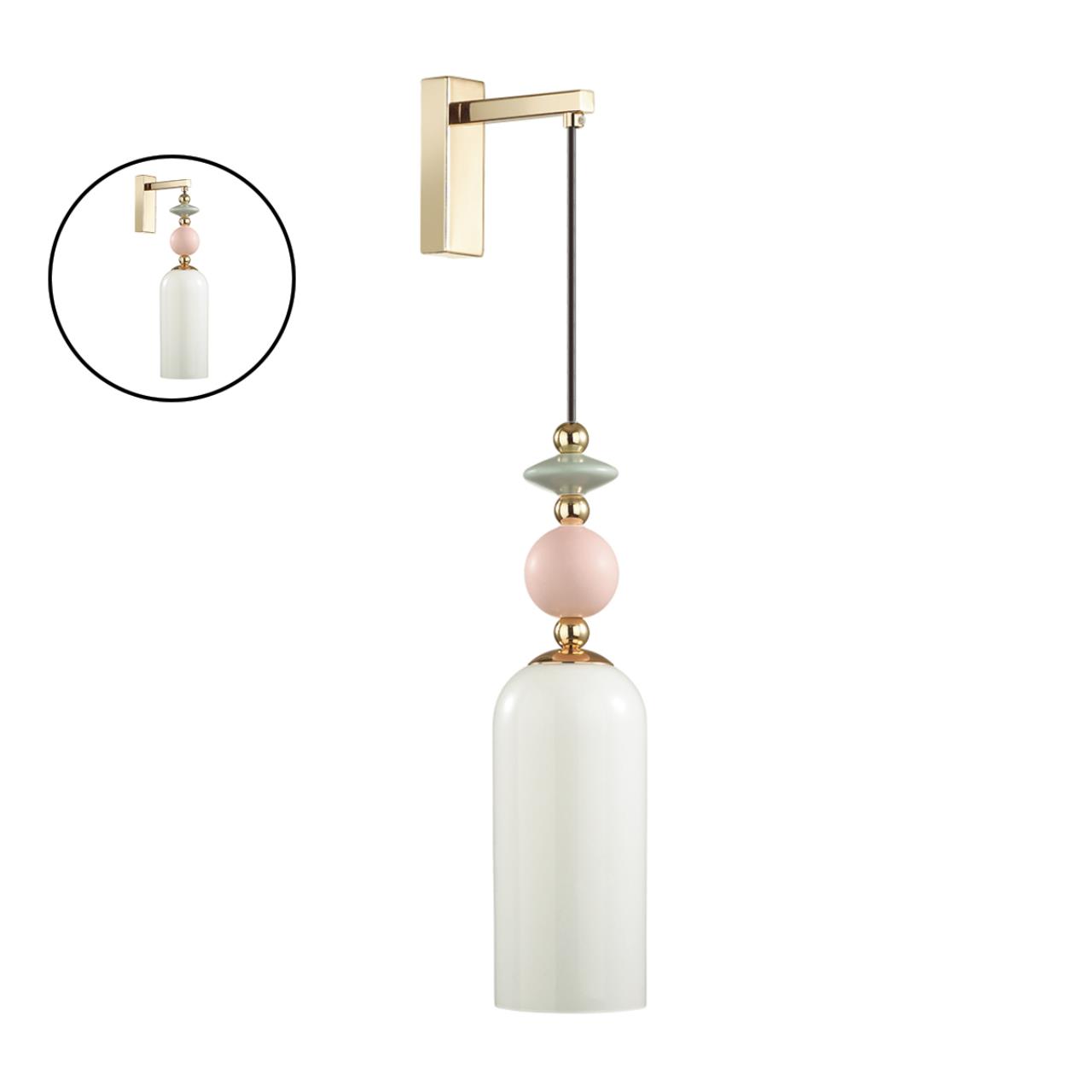 Бра SONEX Candy 4861/1WA стекло белое 