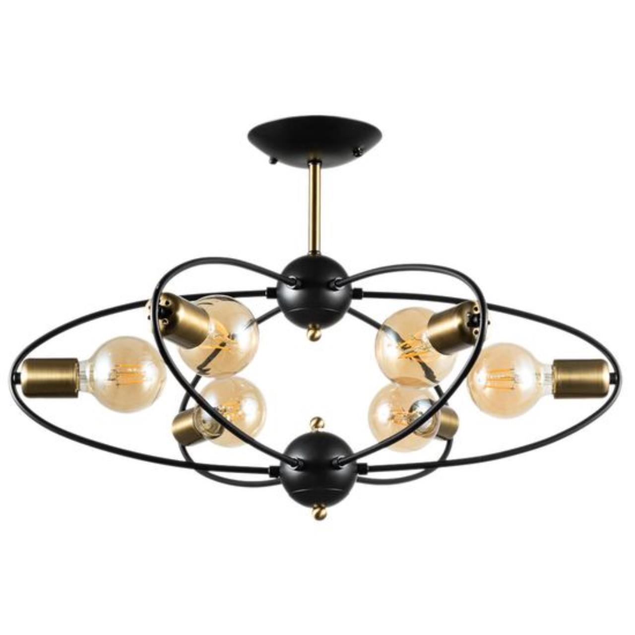 Потолочная люстра Arte Lamp Glasgow A1963PL-6BK 