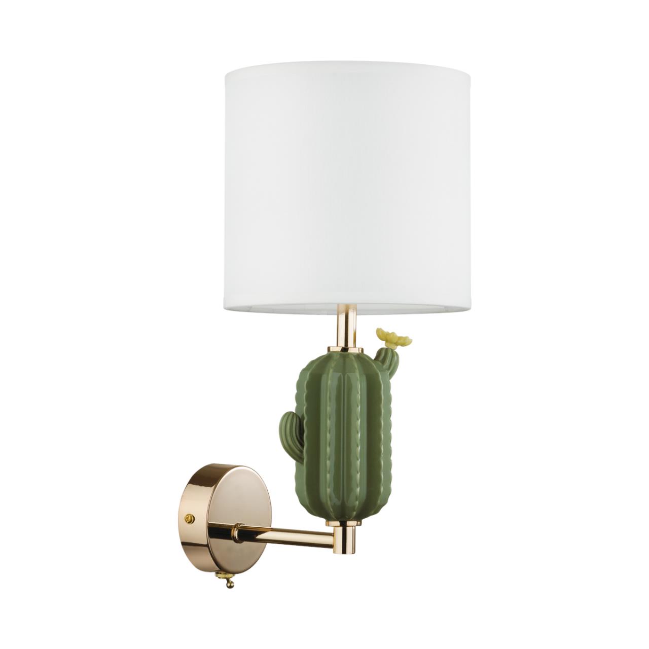 Бра SONEX Cactus 5425/1W ткань белый 