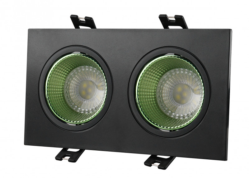 Встраиваемый светильник Denkirs DK3020BGR DK3072-BK+GR 