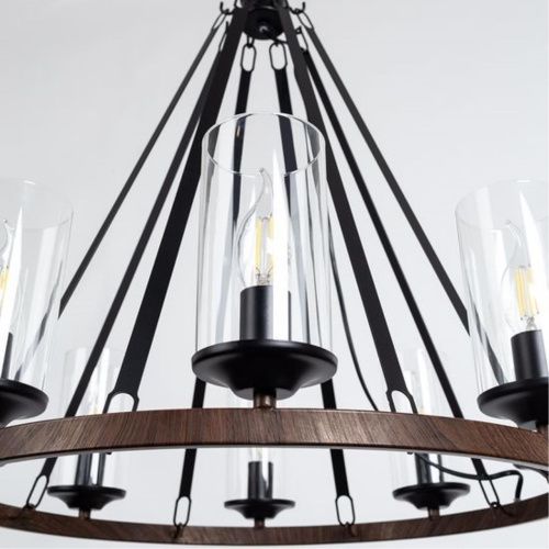 Подвесная люстра Arte Lamp Dalim A7014SP-8BK  фото 4