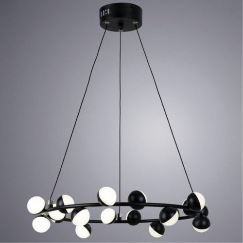 Подвесная светодиодная люстра Arte Lamp Dexter A3619SP-18BK  фото 2