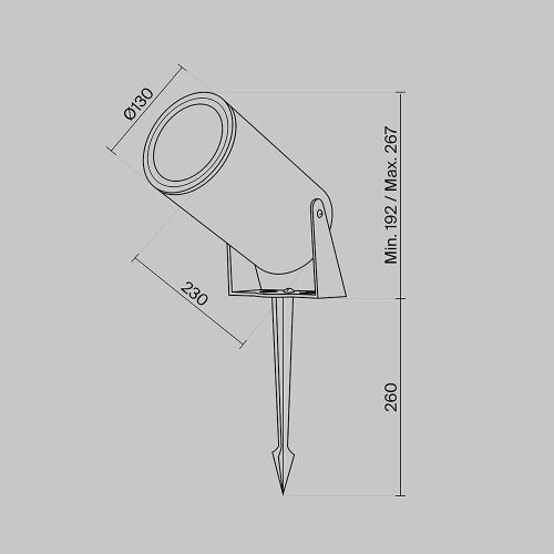 Ландшафтный светильник Outdoor O050FL-L30W3K  фото 9