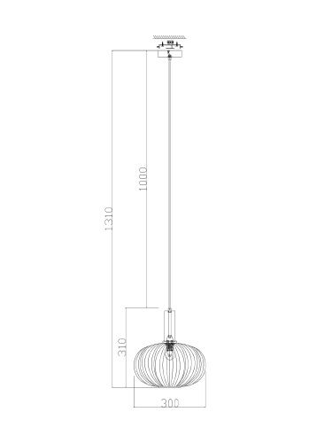 Подвесной светильник Freya Zelma FR8012PL-01GN  фото 3
