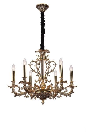 Подвесная люстра Lucia Tucci Firenze 1780.6 Antique Gold 