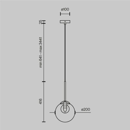 Подвесной светильник Maytoni MOD521PL-01G3  фото 10