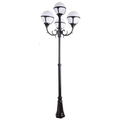 Садово-парковый светильник Arte Lamp Monaco A1497PA-4BK 