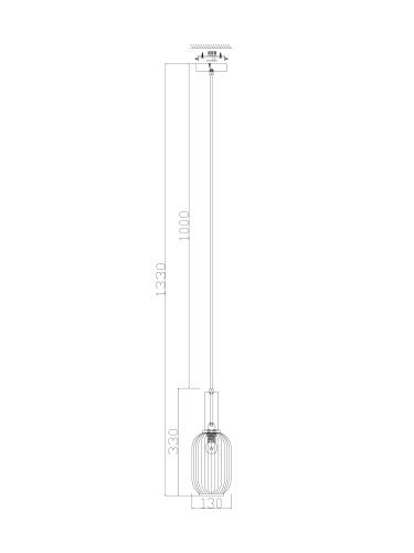 Подвесной светильник Freya Zelma FR8013PL-01AM  фото 2