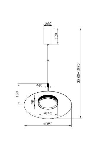 Подвесной светильник Maytoni MOD041PL-L15B3K1  фото 2