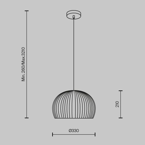 Подвесной светильник Maytoni MOD195PL-01W  фото 6