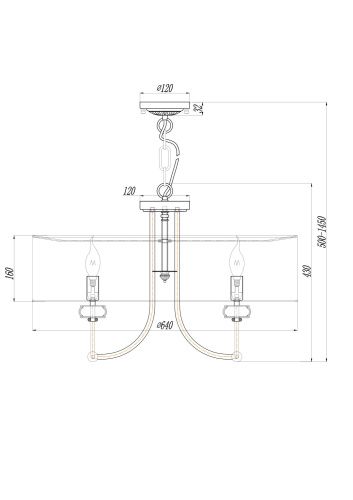Подвесная люстра Maytoni Roma ARM006PL-08G  фото 4