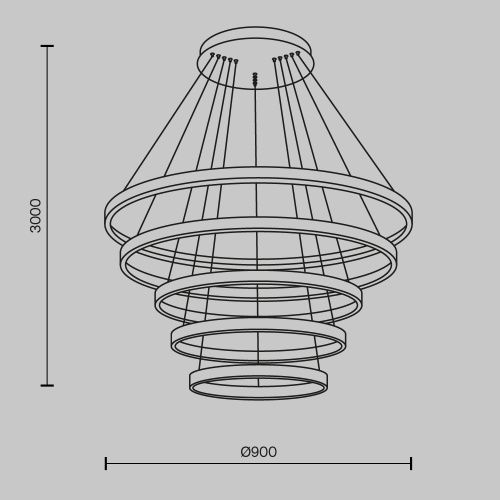 Подвесной светильник Maytoni MOD058PL-L200BK  фото 11