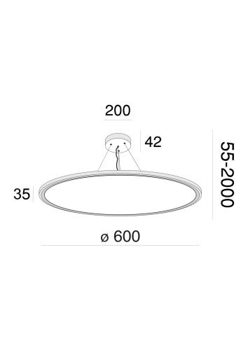 Подвесной светодиодный светильник Maytoni Cosmos MOD057PL-L54W4K  фото 4