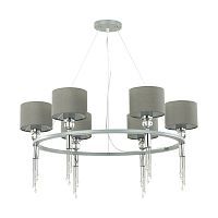 Люстра SONEX Santiago 4515/6 текстиль серый 