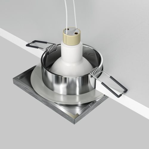 Встраиваемый светильник Maytoni Technical Stark DL083-01-GU10-SQ-S  фото 7