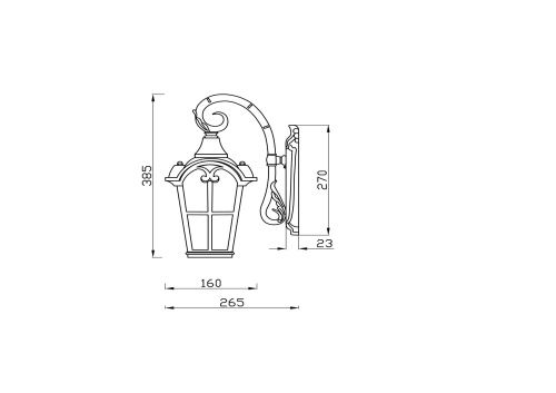 Настенный светильник Maytoni Outdoor O413WL-01BZ  фото 6