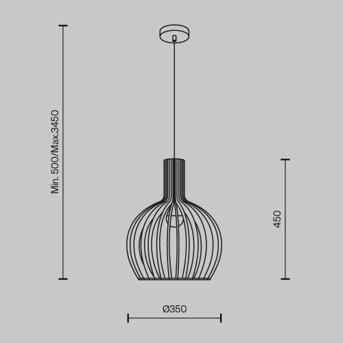 Подвесной светильник Maytoni MOD194PL-01W  фото 6
