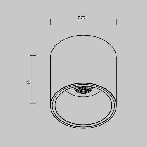 Потолочный светильник Technical C064CL-L12W3K-D  фото 2