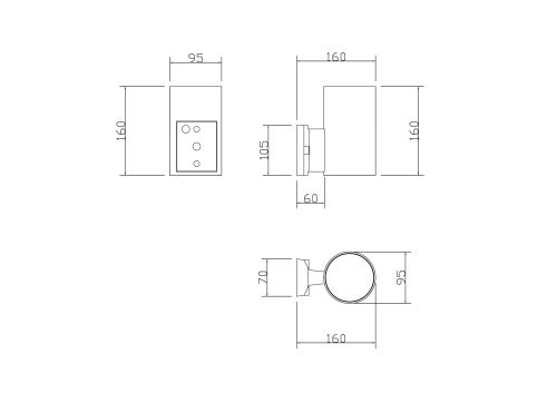 Настенный светильник Maytoni Outdoor O419WL-01B  фото 4
