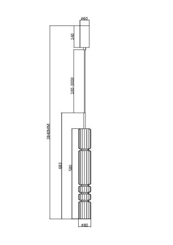 Подвесной светильник Maytoni MOD272PL-L12CH3K  фото 2