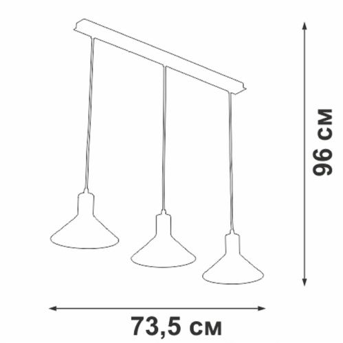 Подвесная люстра Vitaluce V3788-1/3S  фото 4