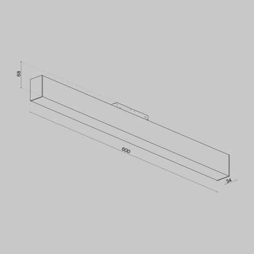Трековый светодиодный светильник для магнитного шинопровода Maytoni Technical Basis TR012-2-20W4K-W  фото 2