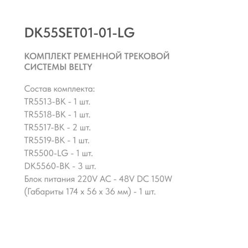 Трек-система Denkirs DK55SET01-01-LG  фото 5